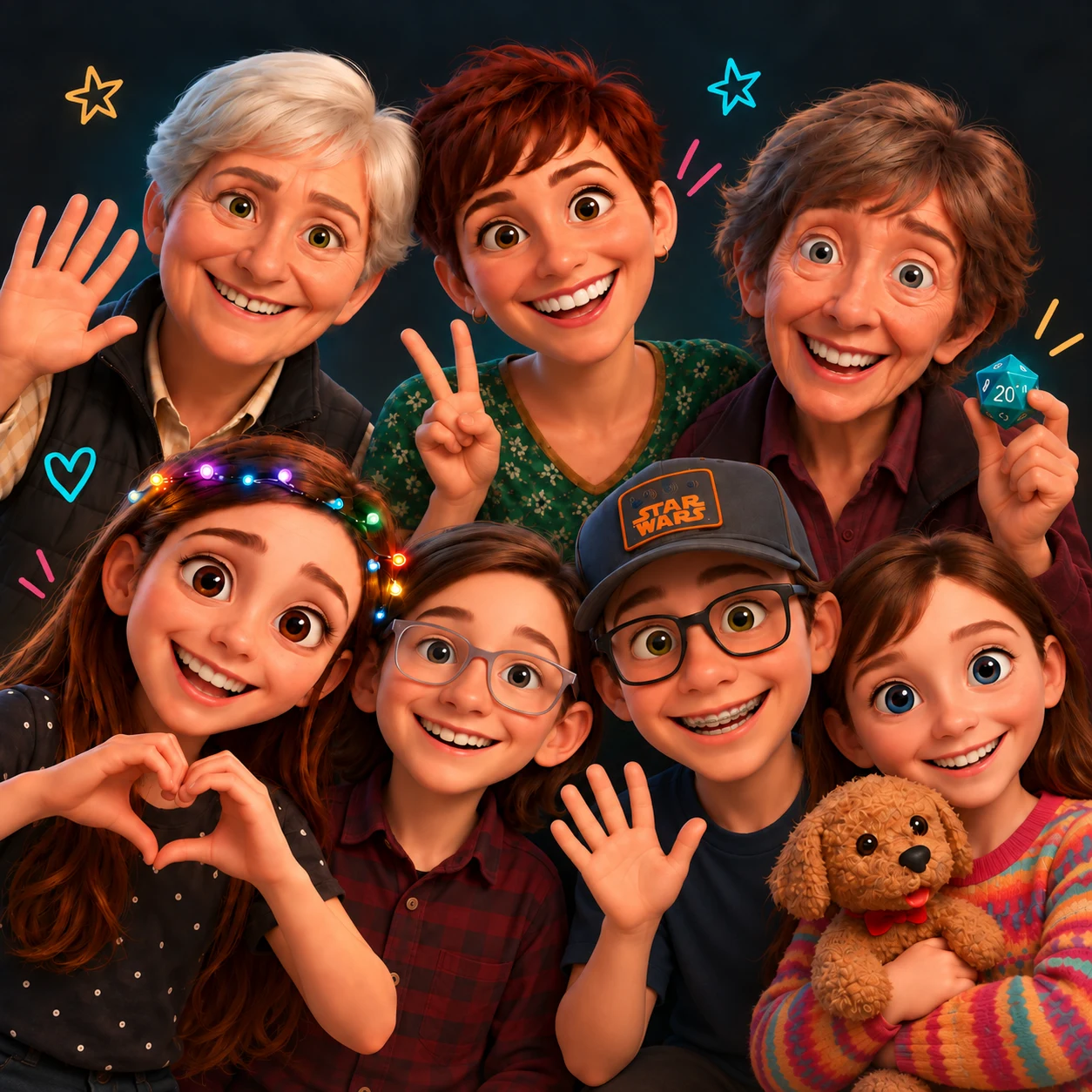 Joyce, Lynette, Lexi, Renic, Allie, Nicole, and Braddox welcoming you to Grexi